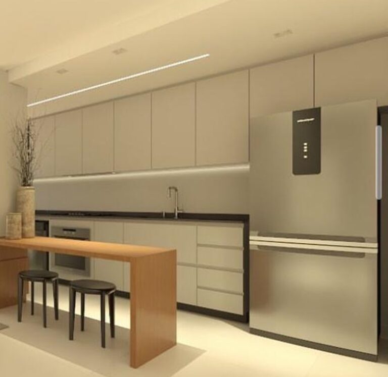 Projeto de interiores de apartamento em São José SC com ambientes modernos, planejados e funcionais, valorizando conforto e praticidade.
