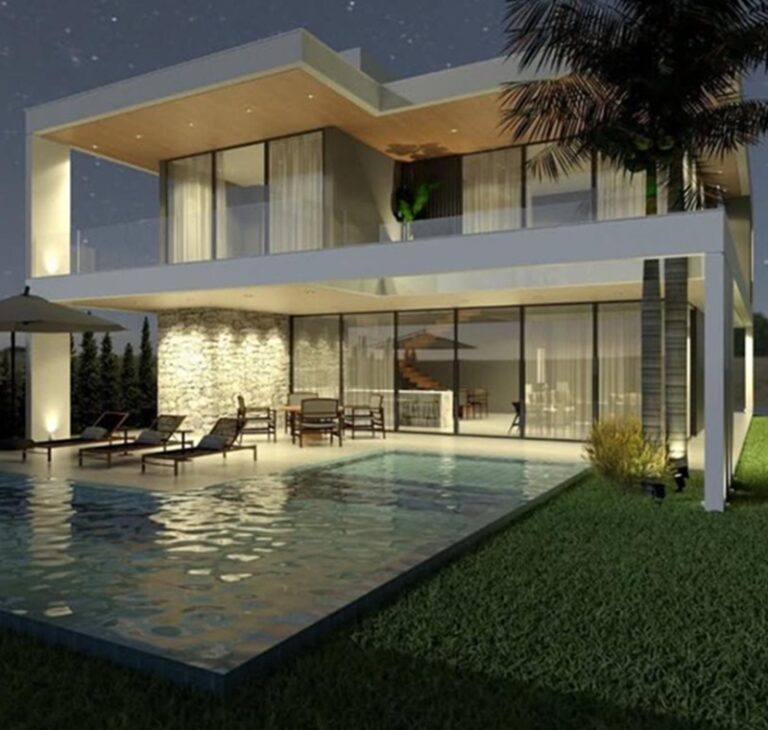 Projeto arquitetônico de residência no bairro Cachoeira do Bom Jesus, em Florianópolis SC, desenvolvido por arquiteta com foco em conforto, funcionalidade e arquitetura contemporânea.
