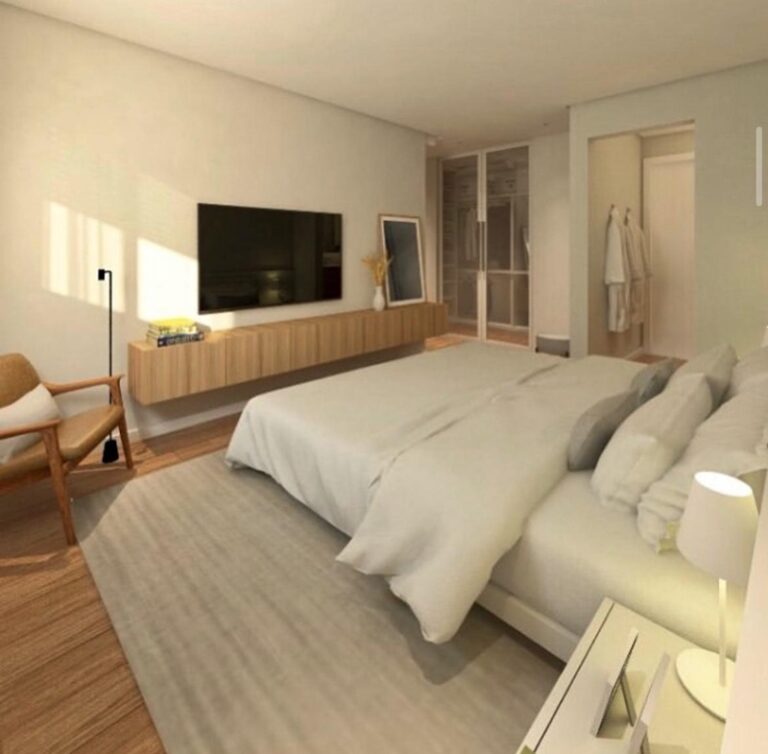 Projeto de interiores de apartamento no bairro Campinas, em São José SC, desenvolvido por arquiteta com ambientes modernos, sofisticados e funcionais.