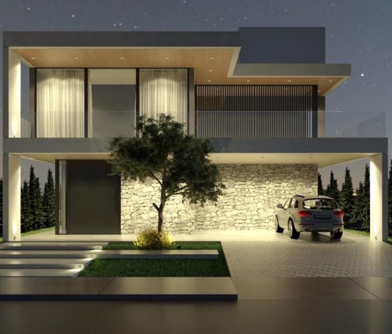Projeto arquitetônico de residência no bairro Cachoeira do Bom Jesus, em Florianópolis SC, desenvolvido por arquiteta com foco em conforto, funcionalidade e arquitetura contemporânea.