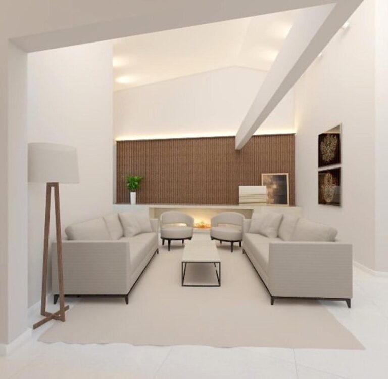 Projeto de interiores de casa no Bosque das Mansões, em São José SC, desenvolvido por arquiteta com ambientes sofisticados, integrados e personalizados.