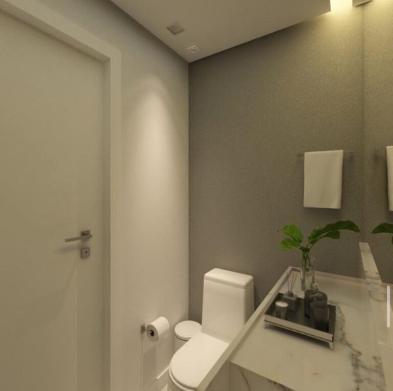 Projeto de interiores de apartamento no bairro Campinas, em São José SC, desenvolvido por arquiteta com ambientes modernos, sofisticados e funcionais.