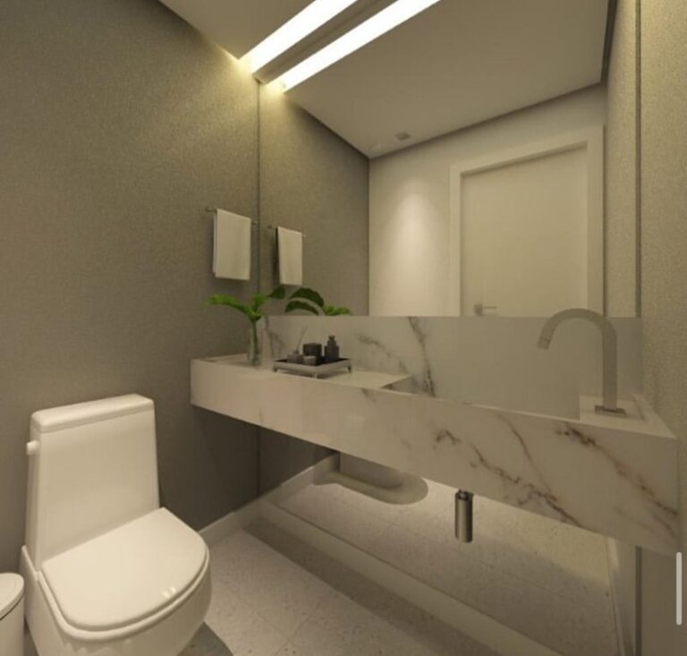 Projeto de interiores de apartamento no bairro Campinas, em São José SC, desenvolvido por arquiteta com ambientes modernos, sofisticados e funcionais.