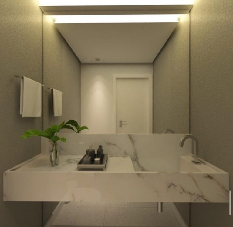 Projeto de interiores de apartamento no bairro Campinas, em São José SC, desenvolvido por arquiteta com ambientes modernos, sofisticados e funcionais.