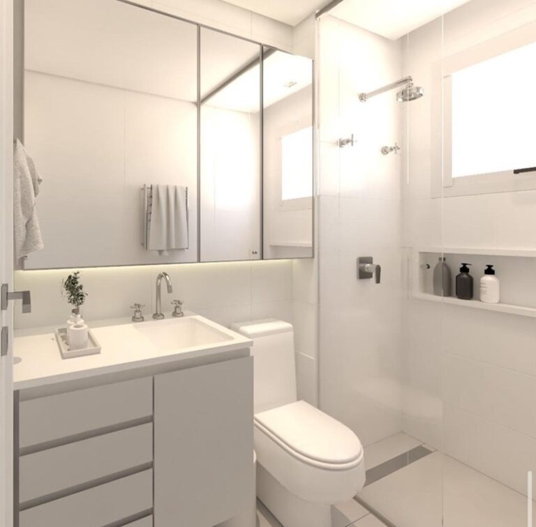 Projeto de interiores de apartamento em São José SC com ambientes modernos, planejados e funcionais, valorizando conforto e praticidade.