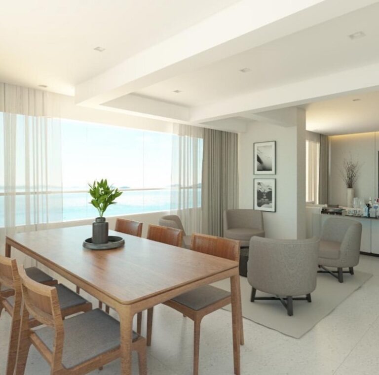 Projeto de interiores de apartamento no bairro Campinas, em São José SC, desenvolvido por arquiteta com ambientes modernos, sofisticados e funcionais.