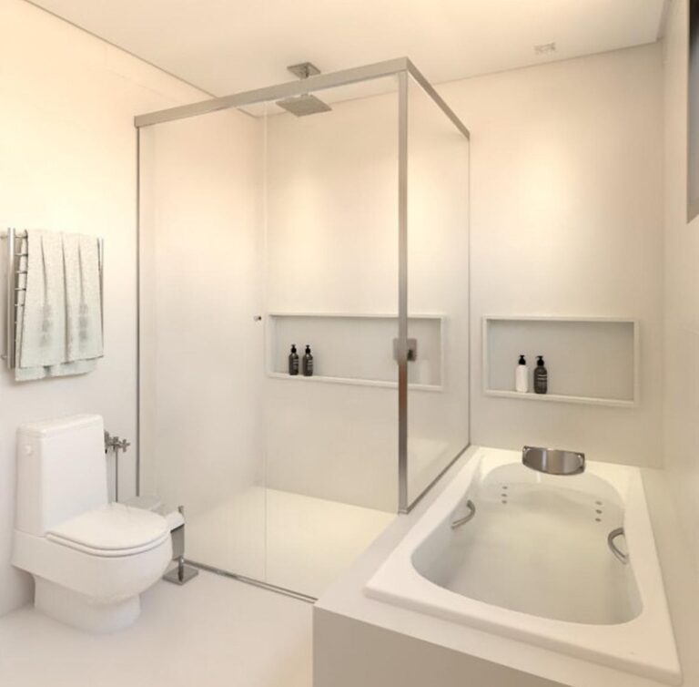 Projeto de interiores de apartamento em Jurerê Internacional, Florianópolis, com ambientes modernos, iluminação natural e design sofisticado.
