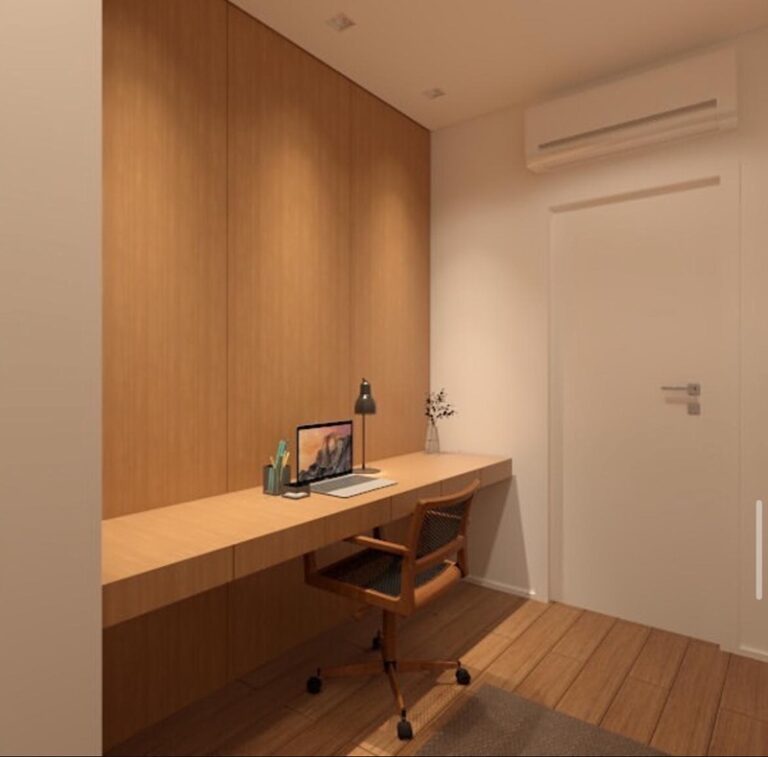 Projeto de interiores de apartamento em Jurerê Internacional, Florianópolis, com ambientes modernos, iluminação natural e design sofisticado.